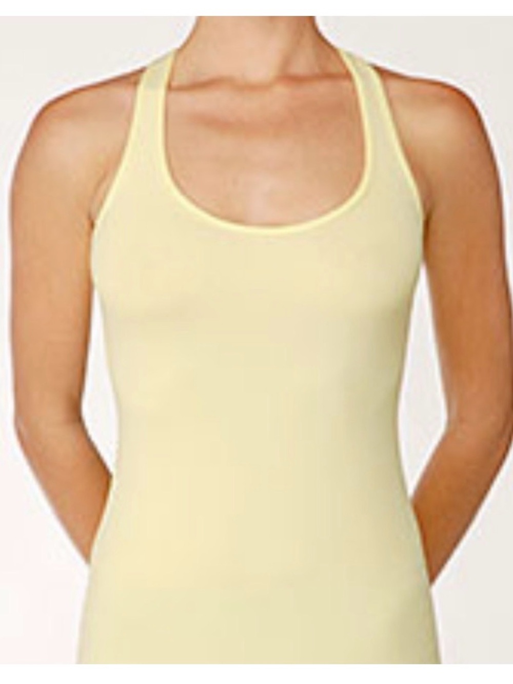Lululemon Cool Racerback Tank Top - Pale Yellow Size 4